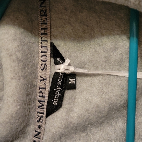 NWT Simply Southern Medium Vest Grey/Black with Leather Accents - Picture 3 of 7